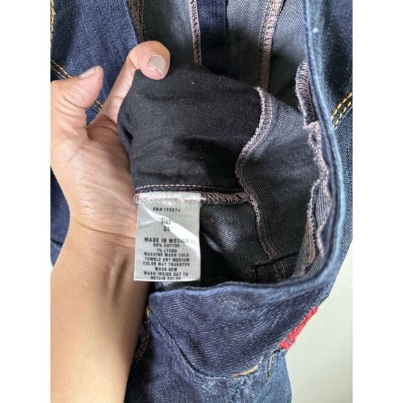 CHICK By NICKY HILTON Blue Denim Jean Overalls Womens Size 28 Adjustable Straps - Picture 10 of 15